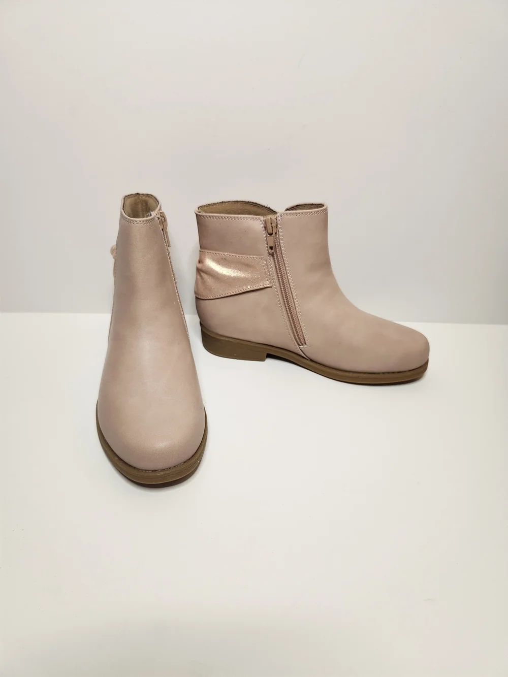 Rachel Shoes Pink Bow Ankle Boots for Kids